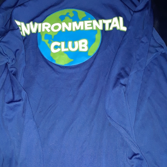 Blue dri-fit material long sleeve - Picture 1 of 3